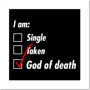 Single Taken God of Death Posters and Art